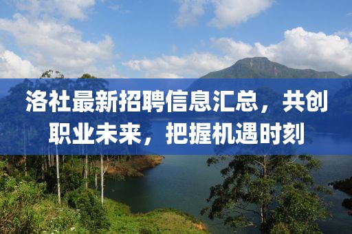 洛社最新招聘信息汇总，共创职业未来，把握机遇时刻
