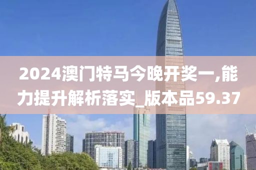 2024澳门特马今晚开奖一,能力提升解析落实_版本品59.37