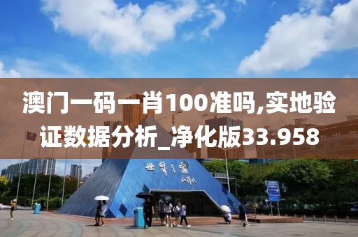 澳门一码一肖100准吗,实地验证数据分析_净化版33.958