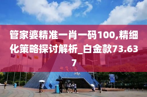 管家婆精准一肖一码100,精细化策略探讨解析_白金款73.637