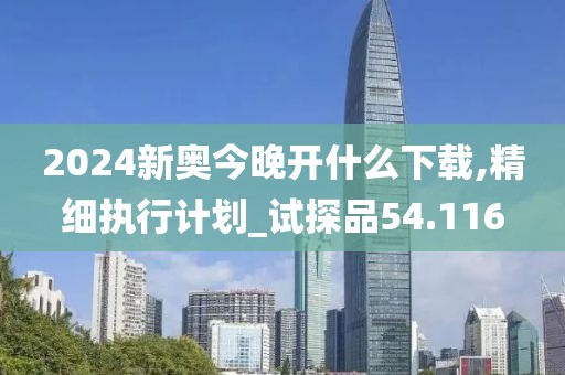 2024新奥今晚开什么下载,精细执行计划_试探品54.116