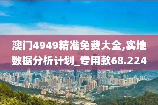 澳门4949精准免费大全,实地数据分析计划_专用款68.224