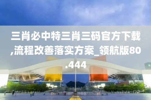 三肖必中特三肖三码官方下载,流程改善落实方案_领航版80.444