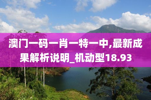 澳门一码一肖一特一中,最新成果解析说明_机动型18.93