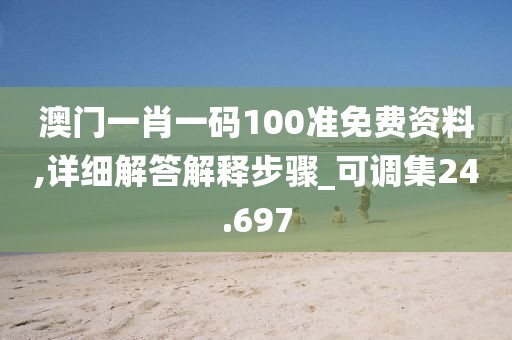 澳门一肖一码100准免费资料,详细解答解释步骤_可调集24.697