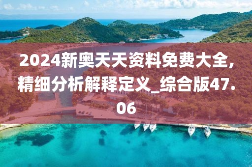 2024新奥天天资料免费大全,精细分析解释定义_综合版47.06