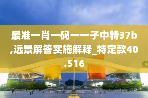 最准一肖一码一一子中特37b,远景解答实施解释_特定款40.516