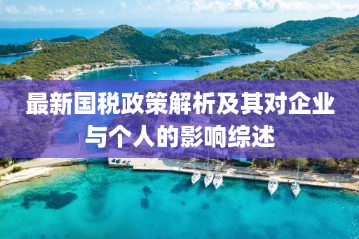 最新国税政策解析及其对企业与个人的影响综述