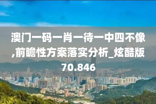 澳门一码一肖一待一中四不像,前瞻性方案落实分析_炫酷版70.846