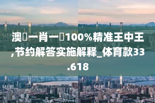 澳門一肖一碼100%精准王中王,节约解答实施解释_体育款33.618