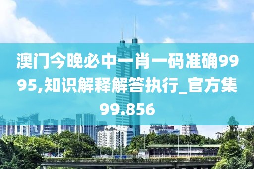 澳门今晚必中一肖一码准确9995,知识解释解答执行_官方集99.856
