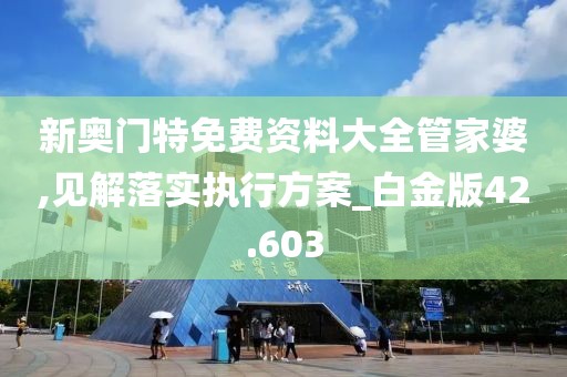新奥门特免费资料大全管家婆,见解落实执行方案_白金版42.603