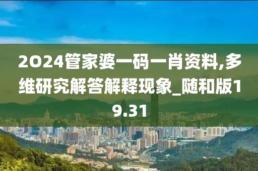 2O24管家婆一码一肖资料,多维研究解答解释现象_随和版19.31
