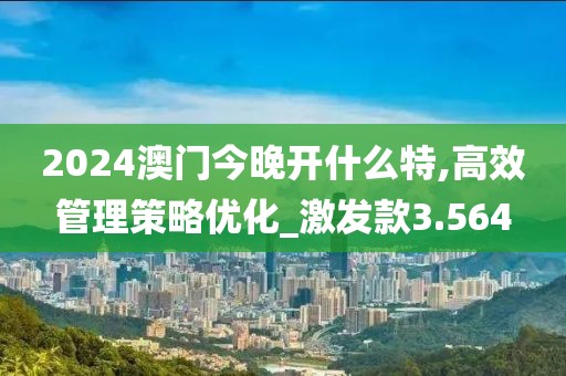 2024澳门今晚开什么特,高效管理策略优化_激发款3.564