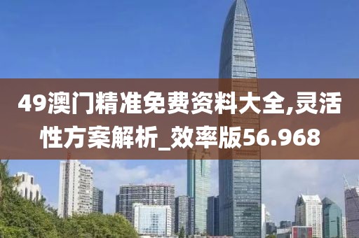 49澳门精准免费资料大全,灵活性方案解析_效率版56.968