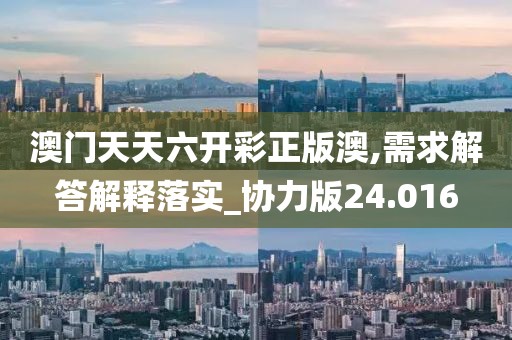 澳门天天六开彩正版澳,需求解答解释落实_协力版24.016