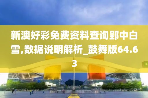 新澳好彩免费资料查询郢中白雪,数据说明解析_鼓舞版64.63
