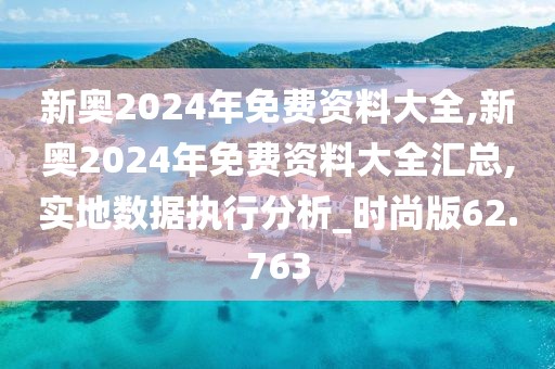 新奥2024年免费资料大全,新奥2024年免费资料大全汇总,实地数据执行分析_时尚版62.763