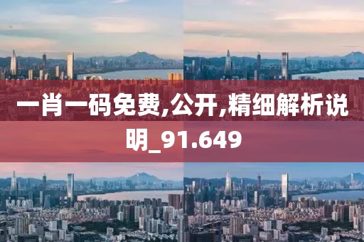一肖一码免费,公开,精细解析说明_91.649