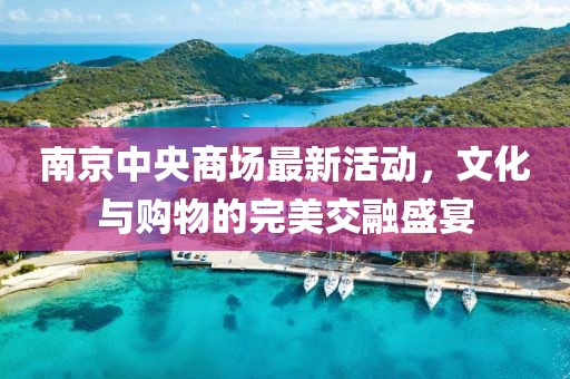 南京中央商场最新活动，文化与购物的完美交融盛宴