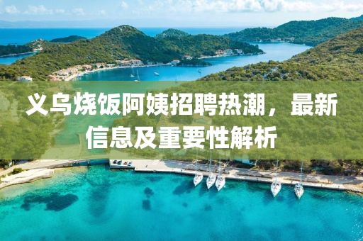 义乌烧饭阿姨招聘热潮，最新信息及重要性解析