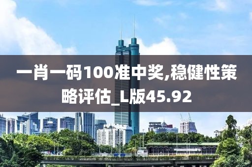 一肖一码100准中奖,稳健性策略评估_L版45.92