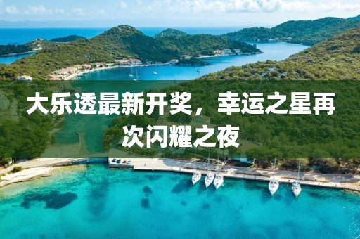 大乐透最新开奖，幸运之星再次闪耀之夜