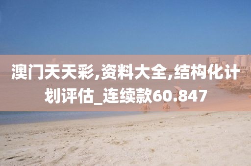 澳门天天彩,资料大全,结构化计划评估_连续款60.847