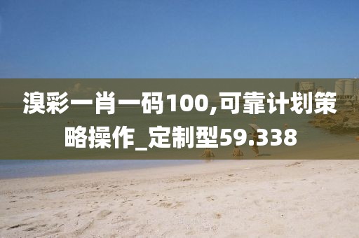 溴彩一肖一码100,可靠计划策略操作_定制型59.338