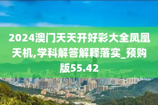 2024澳门天天开好彩大全凤凰天机,学科解答解释落实_预购版55.42