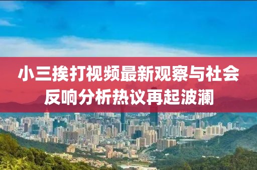 小三挨打视频最新观察与社会反响分析热议再起波澜