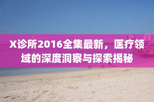 X诊所2016全集最新，医疗领域的深度洞察与探索揭秘