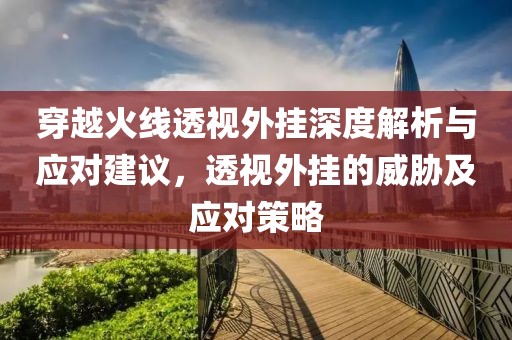 穿越火线透视外挂深度解析与应对建议，透视外挂的威胁及应对策略