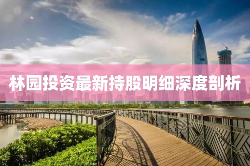 林园投资最新持股明细深度剖析