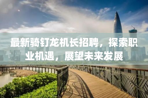 最新骑钉龙机长招聘，探索职业机遇，展望未来发展