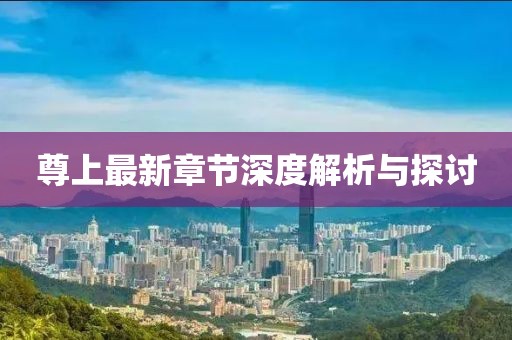 尊上最新章节深度解析与探讨