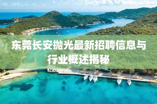 东莞长安抛光最新招聘信息与行业概述揭秘