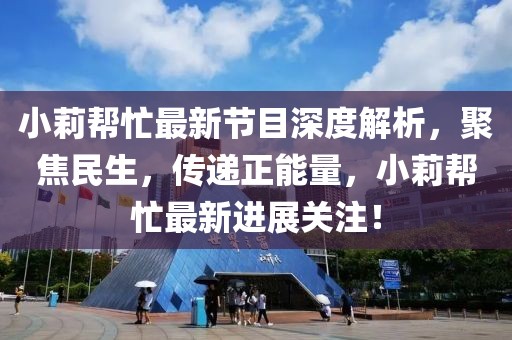 小莉帮忙最新节目深度解析，聚焦民生，传递正能量，小莉帮忙最新进展关注！