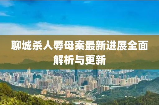聊城杀人辱母案最新进展全面解析与更新