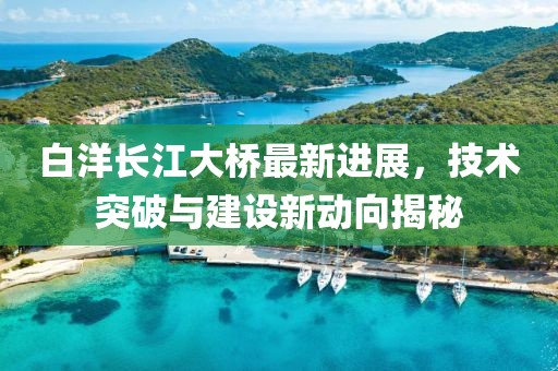 白洋长江大桥最新进展，技术突破与建设新动向揭秘
