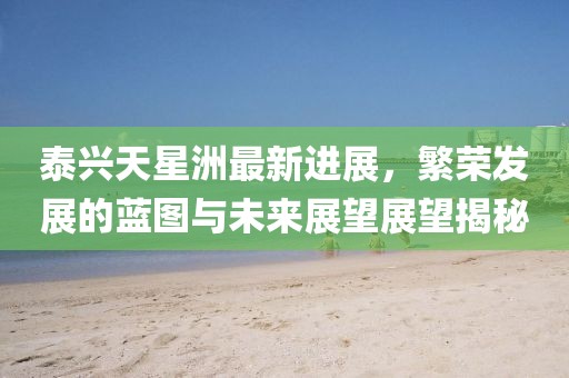 泰兴天星洲最新进展，繁荣发展的蓝图与未来展望展望揭秘