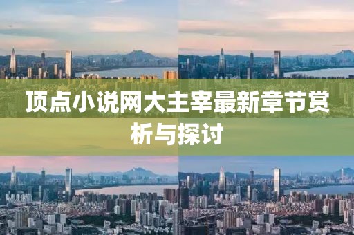 顶点小说网大主宰最新章节赏析与探讨