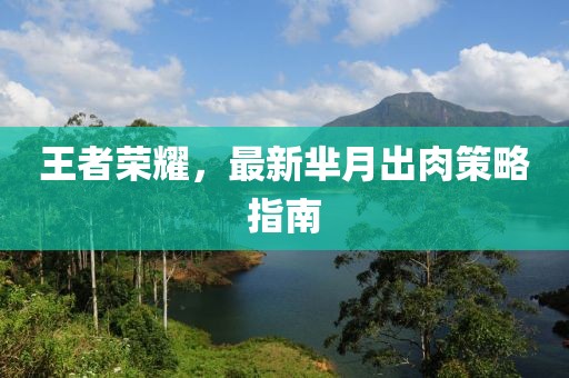 王者荣耀，最新芈月出肉策略指南