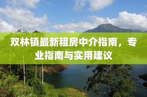 双林镇最新租房中介指南，专业指南与实用建议