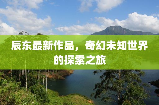 辰东最新作品，奇幻未知世界的探索之旅