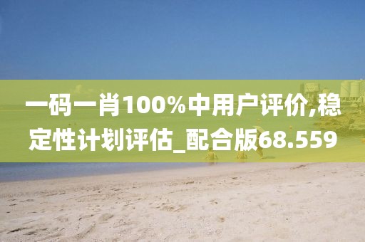 一码一肖100%中用户评价,稳定性计划评估_配合版68.559
