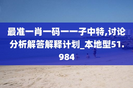 最准一肖一码一一子中特,讨论分析解答解释计划_本地型51.984