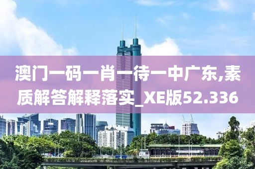 澳门一码一肖一待一中广东,素质解答解释落实_XE版52.336