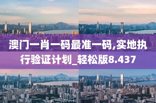 澳门一肖一码最准一码,实地执行验证计划_轻松版8.437