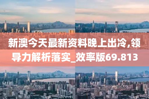 新澳今天最新资料晚上出冷,领导力解析落实_效率版69.813